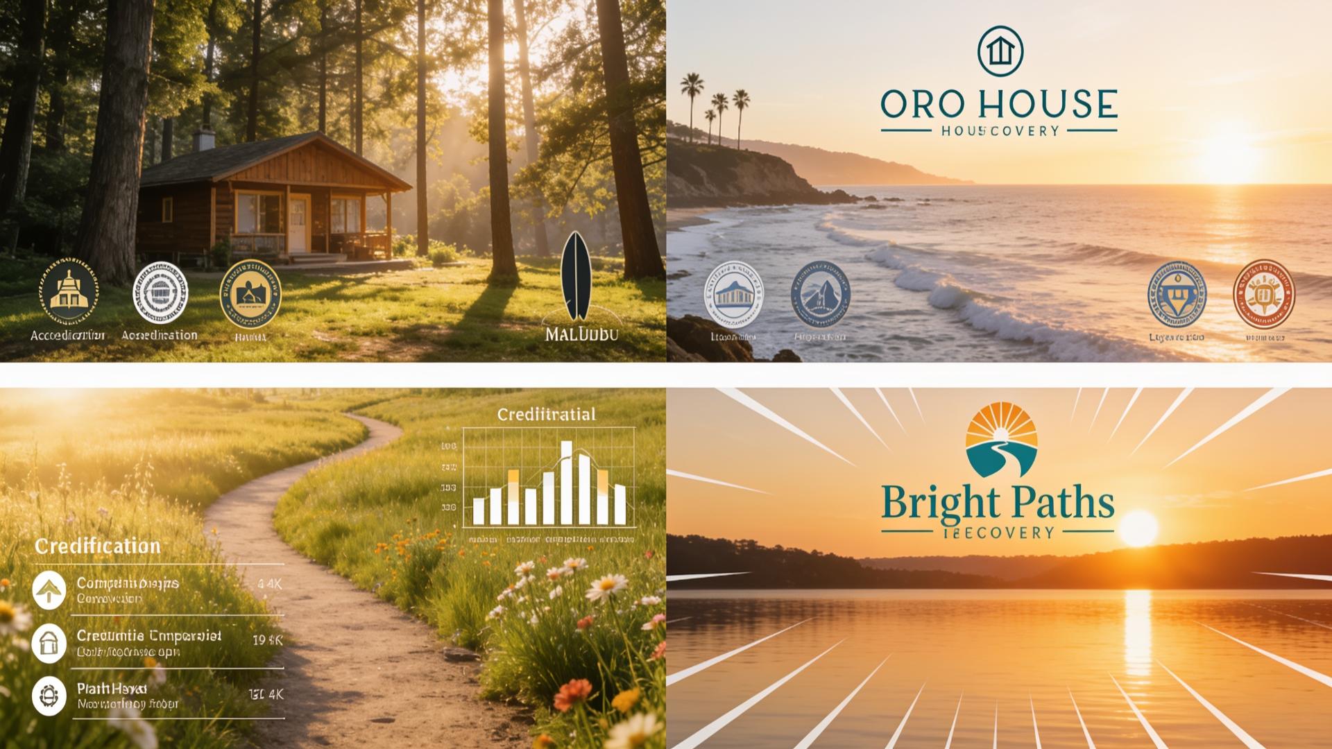 Oro House Malibu Residential Treatment Accreditation Joint Commission CARF License vs. Bright Paths Recovery: Two Accredited Malibu Luxury Rehabs Compared